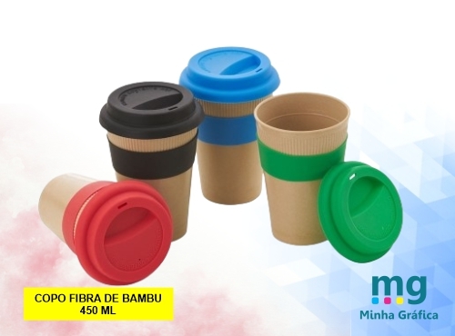 Copo Fibra de Bambu 450ml